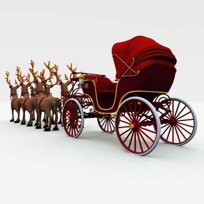 Christmas Phaeton Buggy Carriage