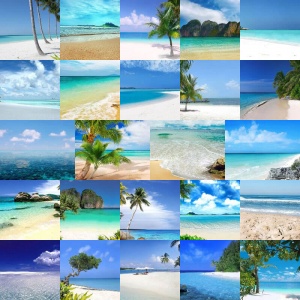 Tropical Beaches Backgrounds Volume 1