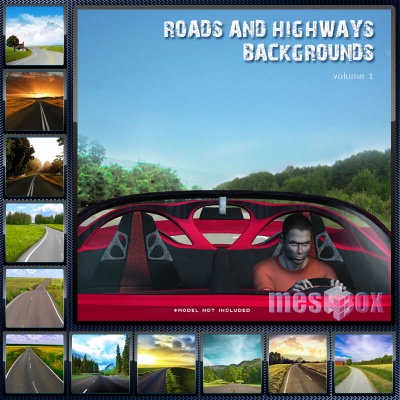 Roads and Highways Backgrounds Volume 1