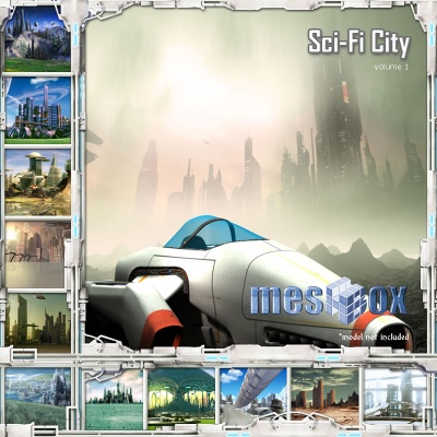 Sci Fi City Backgrounds Volume 1  