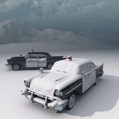 Bel Air Police Car & Sedan
