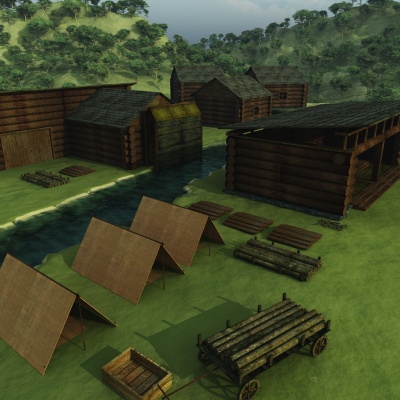 Medieval Lumber Camp 