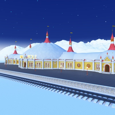 North Pole Christmas Train Station