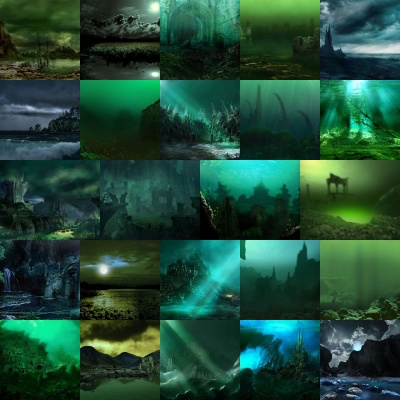 Dark Places of Rlyeh Backgrounds Volume 1