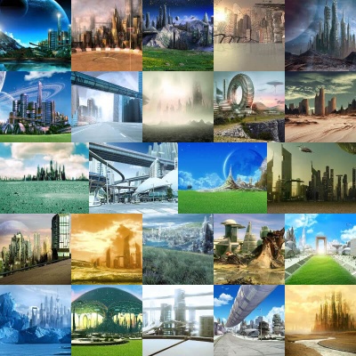 Sci-Fi City Backgrounds Volume 1