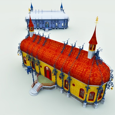 Santa's Teddy Bear Factory 3D Model