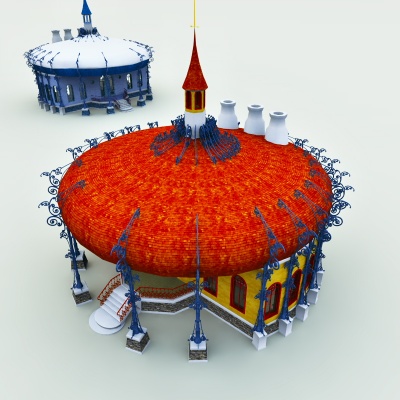 Christmas Fruitcake Factory 3D Model